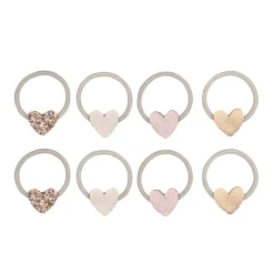 Mimi & Lula Hårelastikker*8 Hårelastikker - Mini Teeny Heart