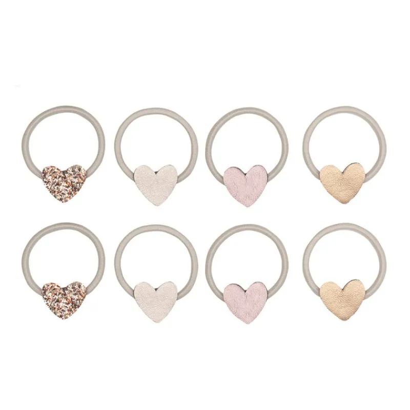 Mimi & Lula Hårelastikker*8 Hårelastikker - Mini Teeny Heart