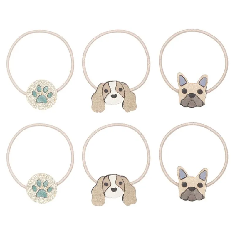 Mimi & Lula Hårelastikker*6 Hårelastikker - Doggy - Horse And Hound