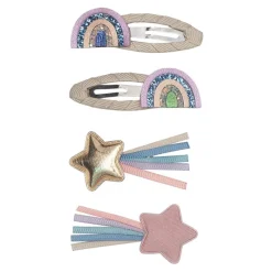 Mimi & Lula Hårelastikker*Hårpynt Saet - Over The Rainbow