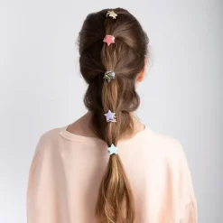 Mimi & Lula Hårelastikker*Mimi&Lula 6 Hårelastikker Med Stjerner, Rainbow