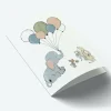 Mouse & Pen Kort*A7 Kort Elephant Balloon