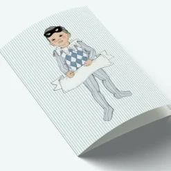 Mouse & Pen Kort*A7 Kort Harlekin Boy