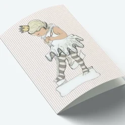 Mouse & Pen Kort*A7 Kort Little Ballet Girl