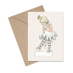 Mouse & Pen Kort*A6 Kort Little Ballet Girl