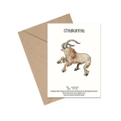 Mouse & Pen Kort*A6 Kort, Stjernetegn Stenbukken