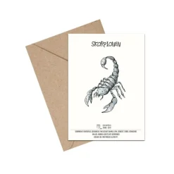 Mouse & Pen Kort*A6 Kort, Stjernetegn Skorpionen