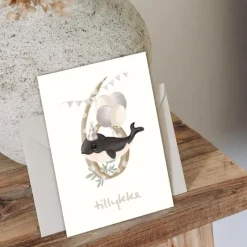 Mouse & Pen Kort*A6 Kort, Tillykke Talkort - 6 Ar