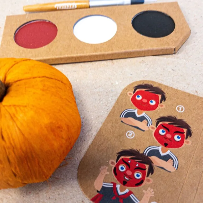 Namaki Ansigtsmaling*3-Color Ansigtsmaling, Djaevel&Edderkop