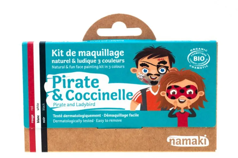 Namaki Ansigtsmaling*3-Color Ansigtsmaling, Pirat&Mariehone