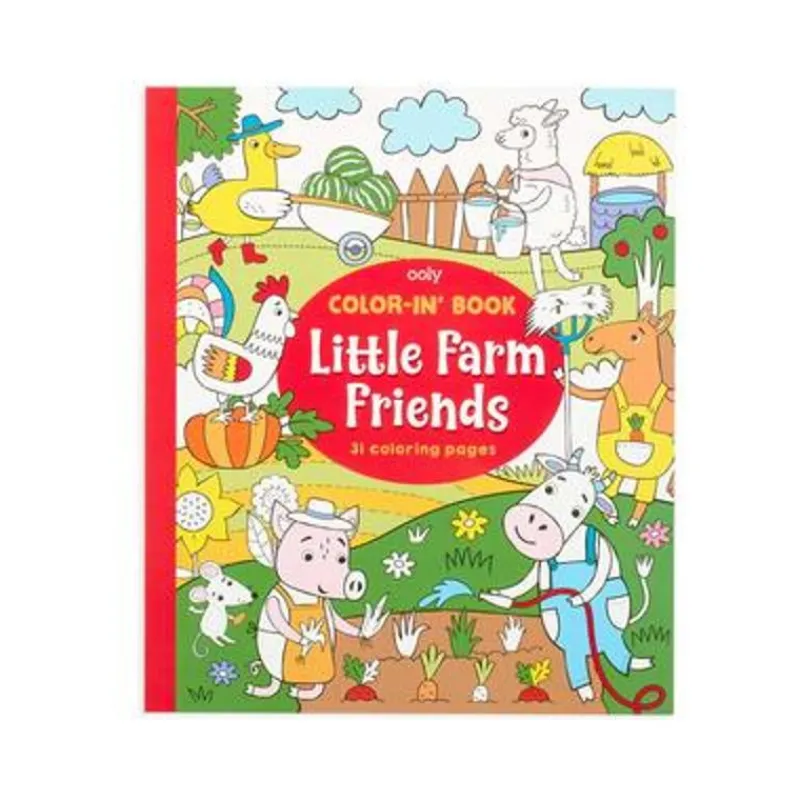 Ooly Tegn & Mal*Color-In Book Little Farm Friends
