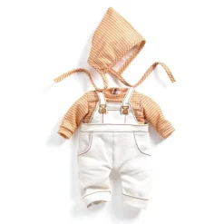 Djeco Dukketøj & Sko*Pomea Dukketøj - Saet Med Overalls, Cannelle