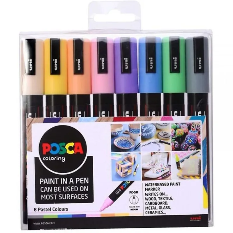 Posca Tegn & Mal*Corner Pc-5M-8 Pastel