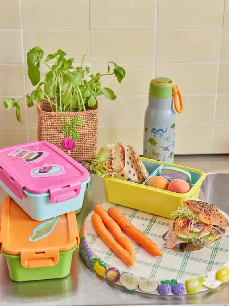 RICE Madpakken*Madkasse - Multifarvet - Pink/Gul