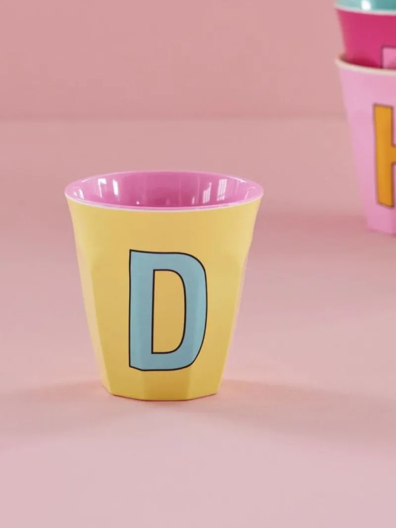 RICE Alfabetkopper*Mellem Kop - Gul - D