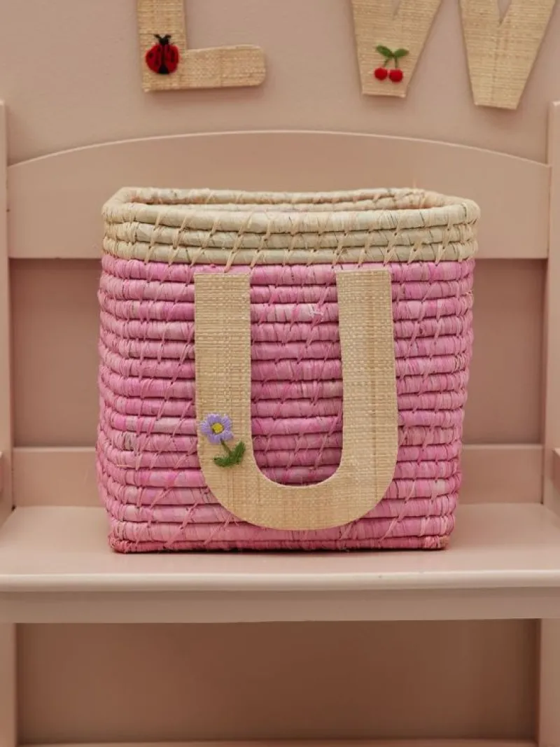 RICE Klistermærker*Raffia Klistermærker - U - Blomst