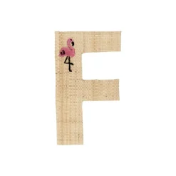 RICE Klistermærker*Raffia Klistermærker - F - Flamingo