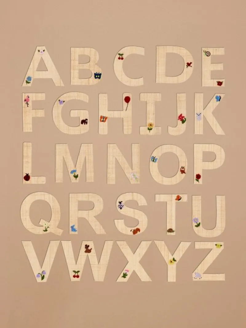 RICE Klistermærker*Raffia Klistermærker - E - Blomst