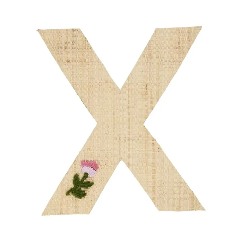 RICE Klistermærker*Raffia Klistermærker - X - Blomst