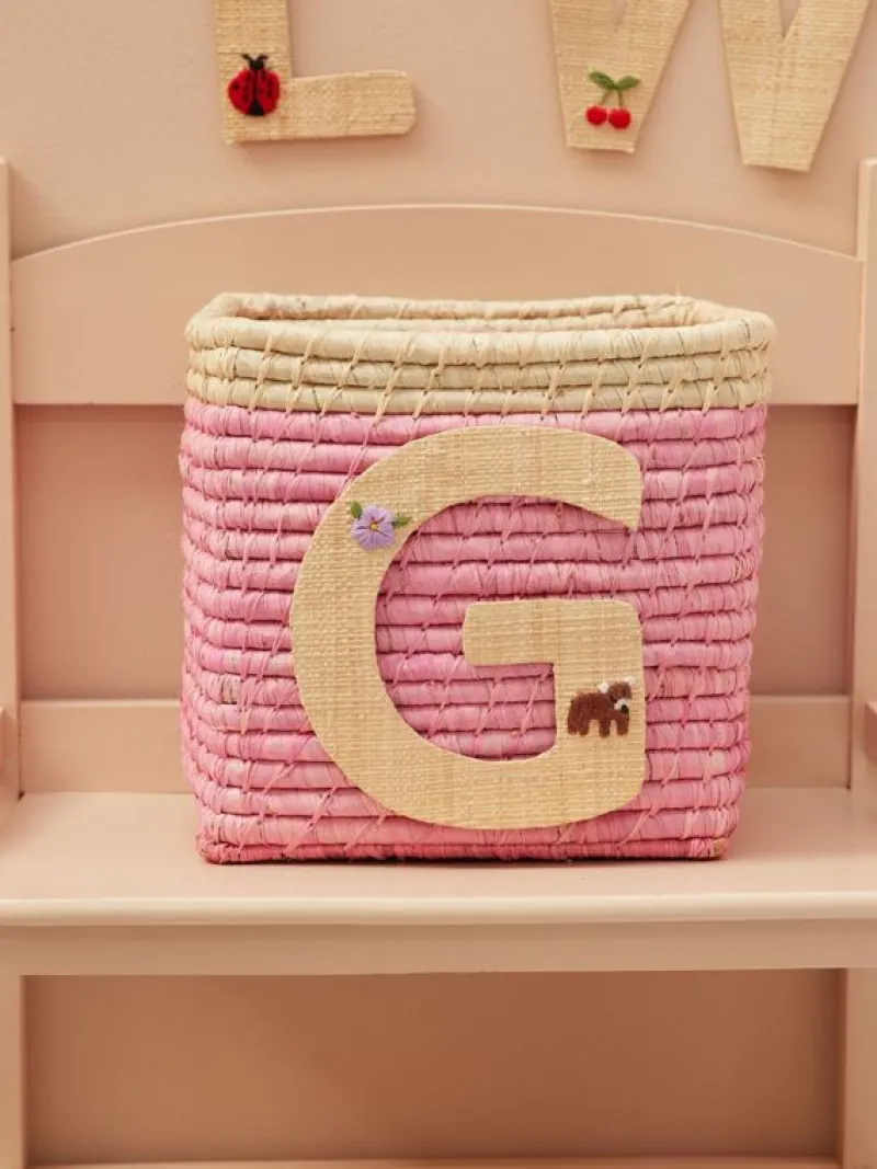 RICE Klistermærker*Raffia Klistermærker - G - Blomst