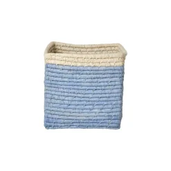 RICE Opbevaring*Raffia Opbevaringskurv - Bla/Natur