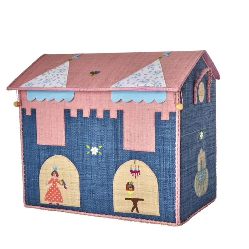 RICE Opbevaring*Raffia Stor Opbevaringshus - Castle