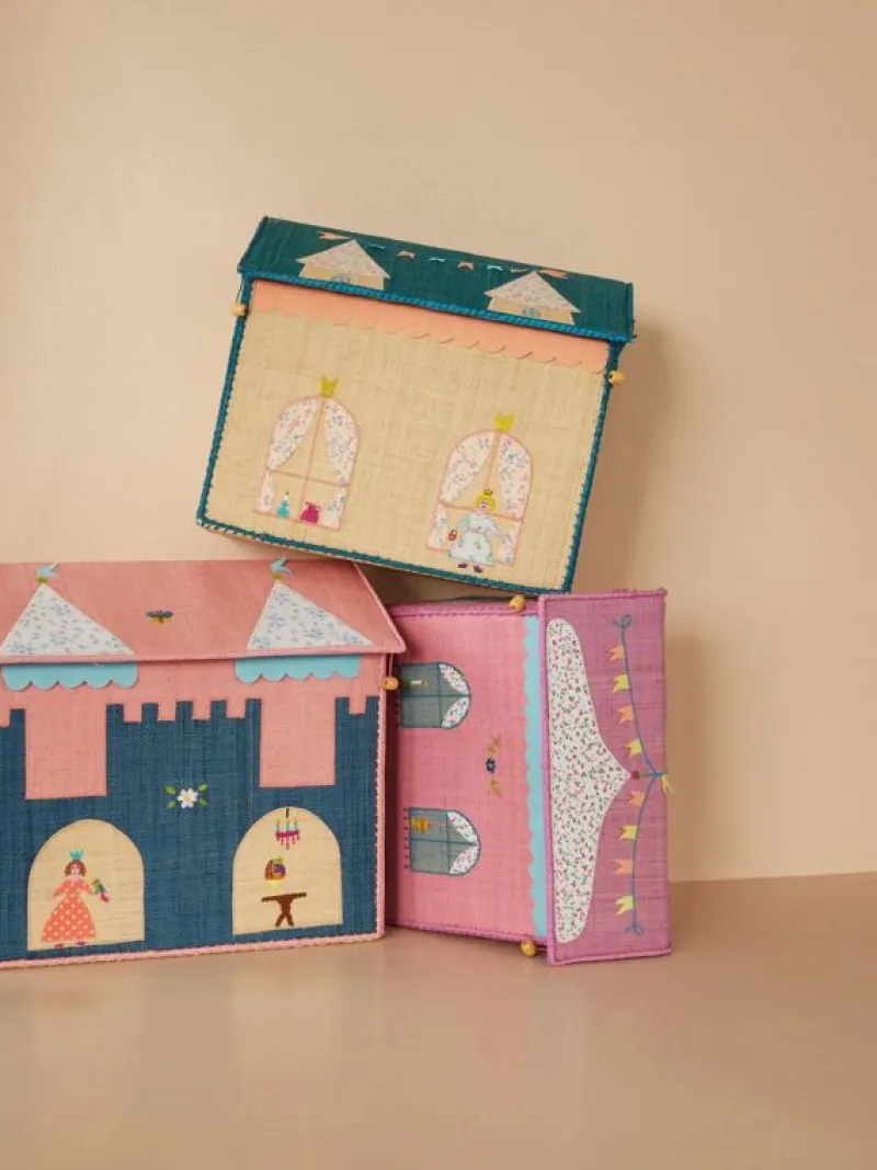 RICE Opbevaring*Raffia Stor Opbevaringshus - Castle