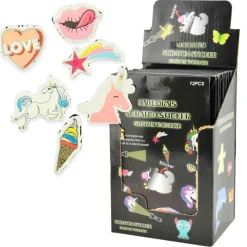 Robetoy Klistermærker*Scratch Selvlysende Klistermærker, Unicorn