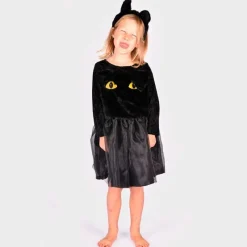 Robetoy Udklædning & Tilbehør*Sort Kattekjole Str. 2-4Ar
