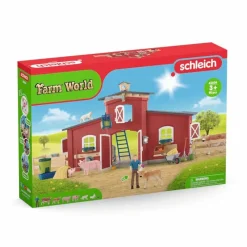 Schleich Dyr*Red Barn With Animals And Accessories