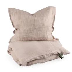 sebra Sengetøj*Musselin Sengetøj, Baby - Seabreeze Beige