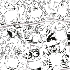 SES Tegn & Mal*Malebog Dino Med Palietter