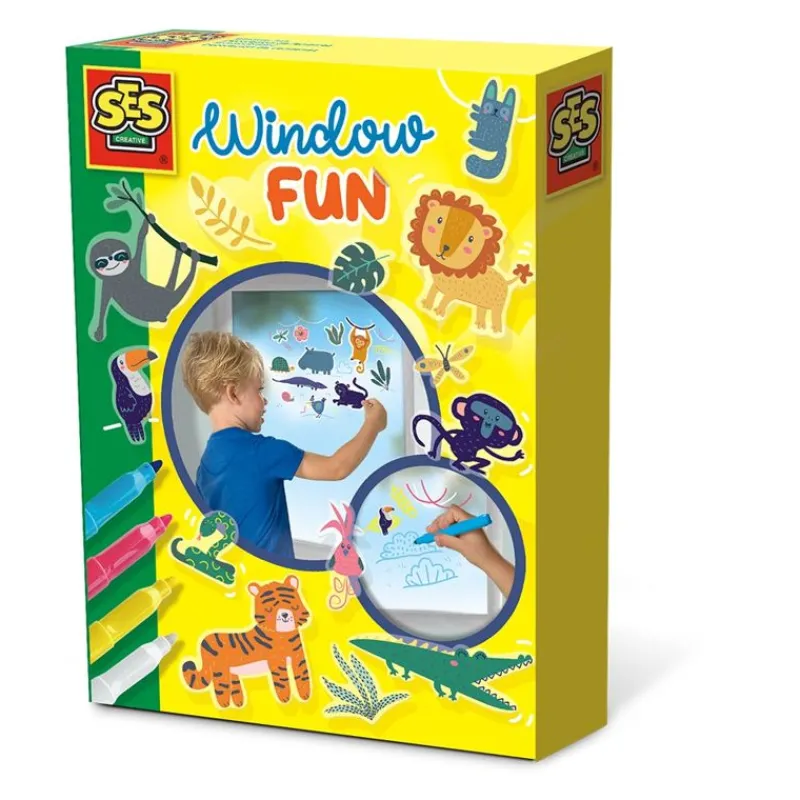 SES Tegn & Mal*VinduesKlistermærker Jungle