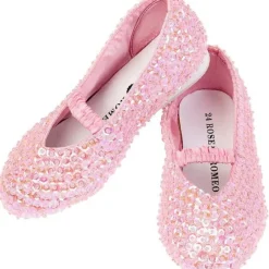 Souza Udklædning & Tilbehør*Ballerinasko Med Pailletter, Lily Pink Str. 26