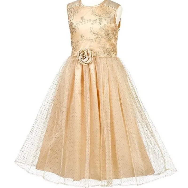 Souza Udklædning & Tilbehør*Prinsessekjole, Noraline Guld, 3-4Y