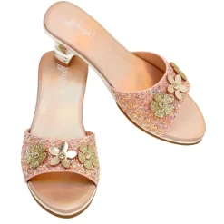 Souza Udklædning & Tilbehør*Slippers Clarisse Str.30/31, Salmon Glitter