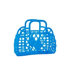 Sun Jellies Shoppere*Mini Retro Basket, Royal Blue