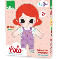Vilac Puslespil*- Traepuslespil - Klaed Lola Pa.