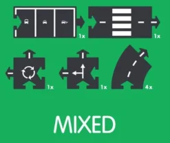 Waytoplay Biler & Transport*Miksede Vejbaner 8 Dele