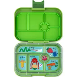 Yumbox Madpakken*Original 6 Rum, Matcha Green/Monster