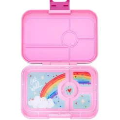 Yumbox Madpakken*Tapas 4 Rum, Pink/Rainbow